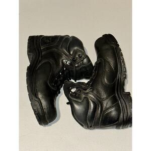Timberland Pro Titan Work Boots Women's Size US 8W Black Lace Up Leather Upper
